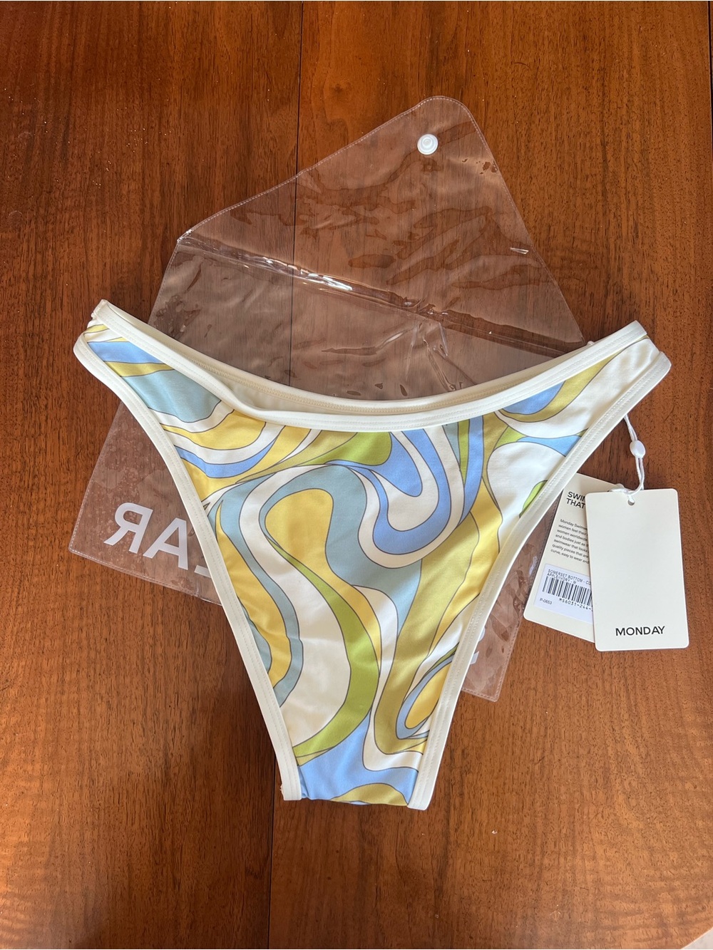 Women's Somerset Bottom - Costa Rei Apple/Ivory bikini bottom